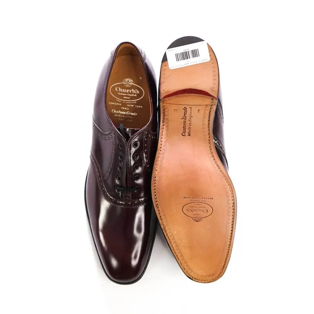 $1,370 CHURCH'S - Shell Cordovan Oxblood Oxfords - US 12 (11UK)